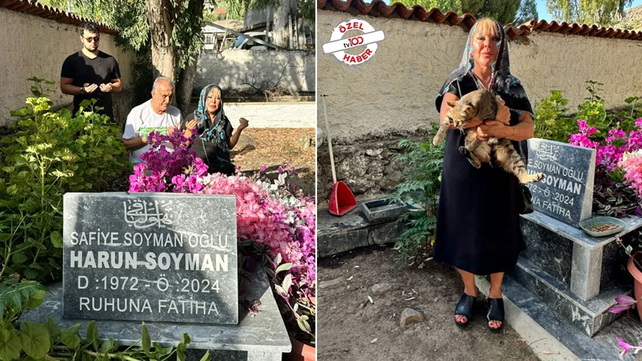 Safiye Soyman oğlunun mezarında gözyaşlarına boğuldu: "Harun gözümüzün önünde gitti"
