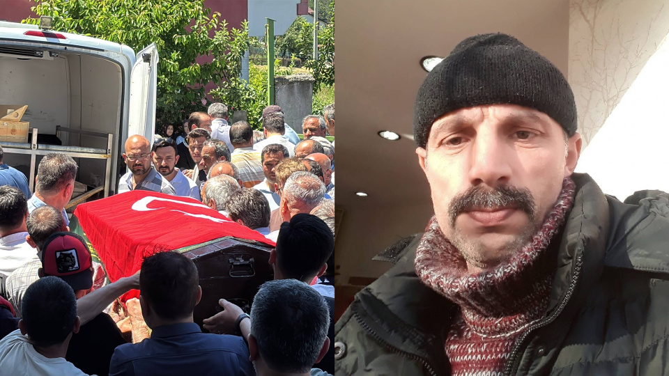 Bolu'da maden ocağında meydana gelen göçükte yaşamını yitiren işçi Muhammed Özkul son yolculuğuna uğurlandı