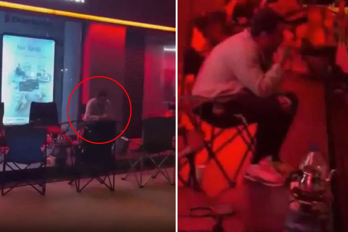 Bakan Kurum "Bugün başladı" dedi, sandalyesini alan bankanın önüne koştu