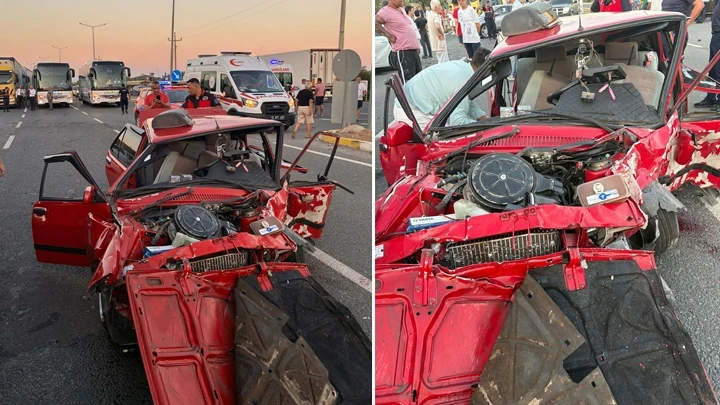 Balıkesir'de feci kaza: 2 can kaybı, 3 yaralı