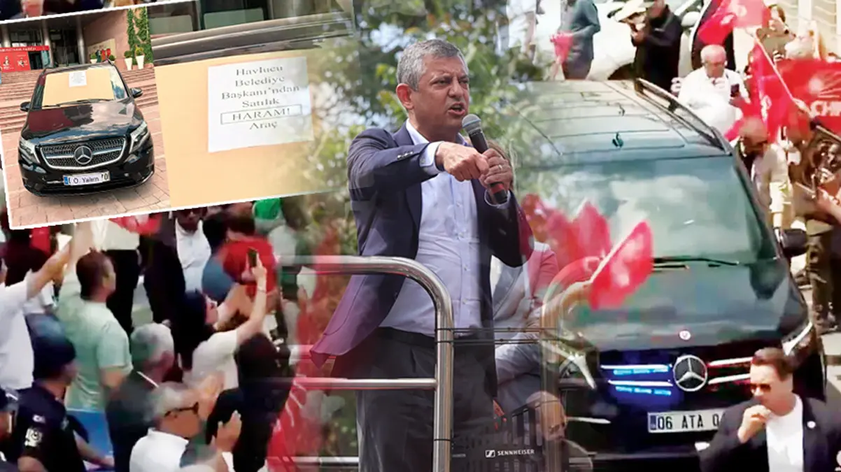 Teslim etmediği ortaya çıktı! Özgür Özel 'haram araç'la gezide