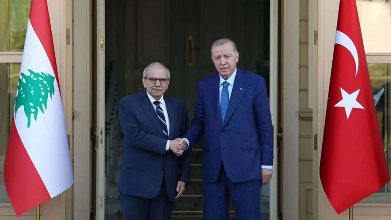 Cumhurbaşkanı Erdoğan, Lübnan Başbakanı Selam'ı kabul etti