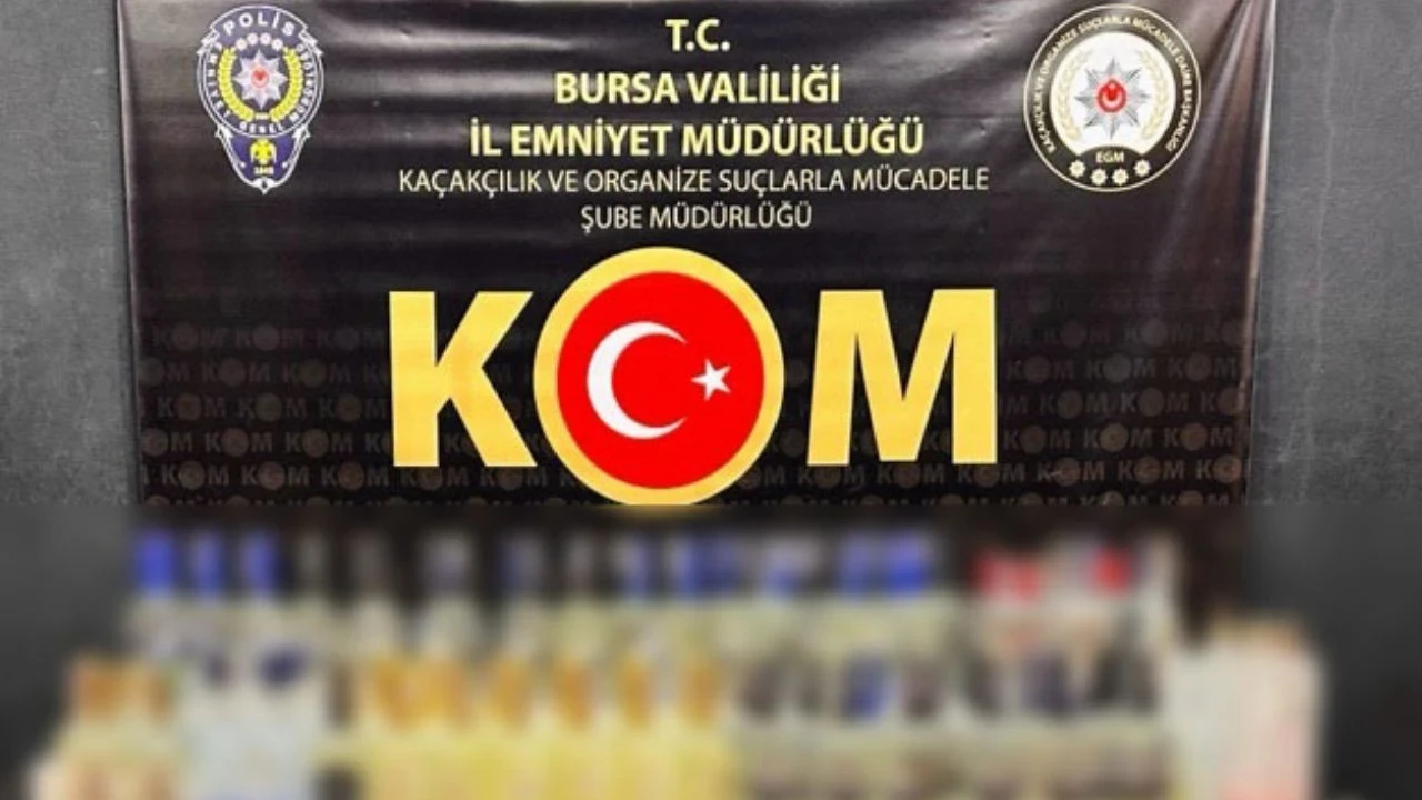 Bursa'da kaçak alkol operasyonu