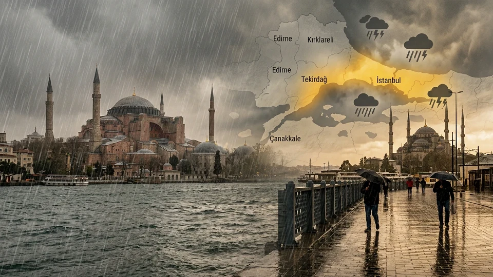 BUGÜN YAĞIŞ VAR MI? Meteoroloji'den Son Dakika Sarı Kodlu Uyarı: İstanbul Dahil 5 İlde Sağanak Başlıyor!