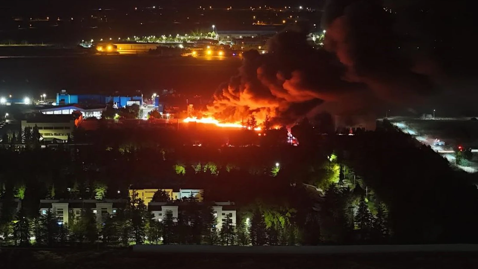 Eskişehir'de TUSAŞ fabrikasında yangın