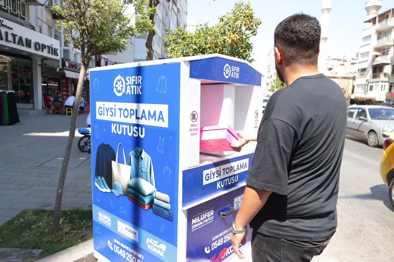 Konaklıların eski giysileri çöpe değil geri dönüşüme gidiyor