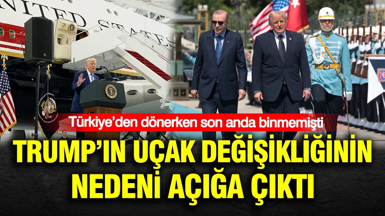 Türkiye’den dönerken son anda binmemişti: Trump’ın uçak değişikliğinin nedeni açığa çıktı