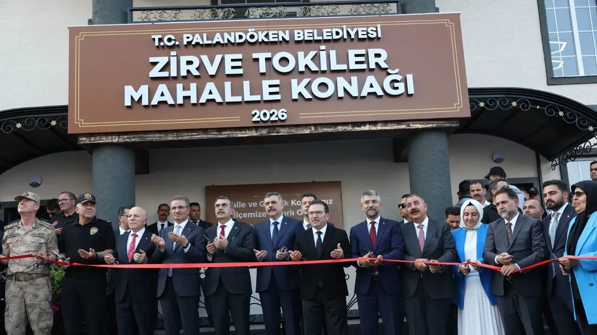 Milli Eğitim Bakanı Tekin ve İçişleri Bakanı Çiftçi, Erzurum'da millet konağının açılışını yaptı