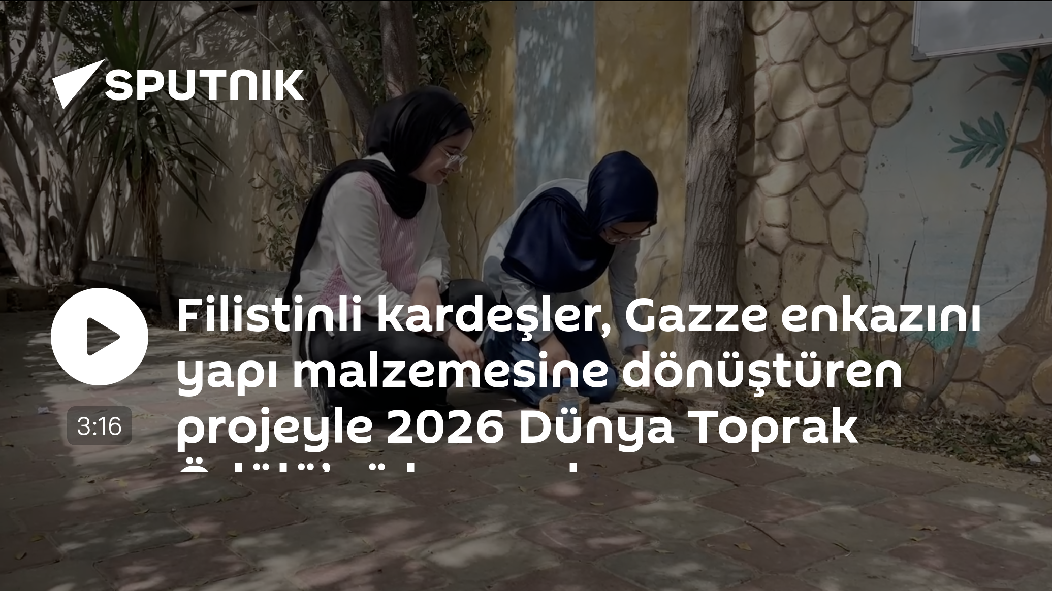 Filistinli kardeşler, Gazze enkazını yapı malzemesine dönüştüren projeyle 2026 Dünya Toprak Ödülü’nü kazandı