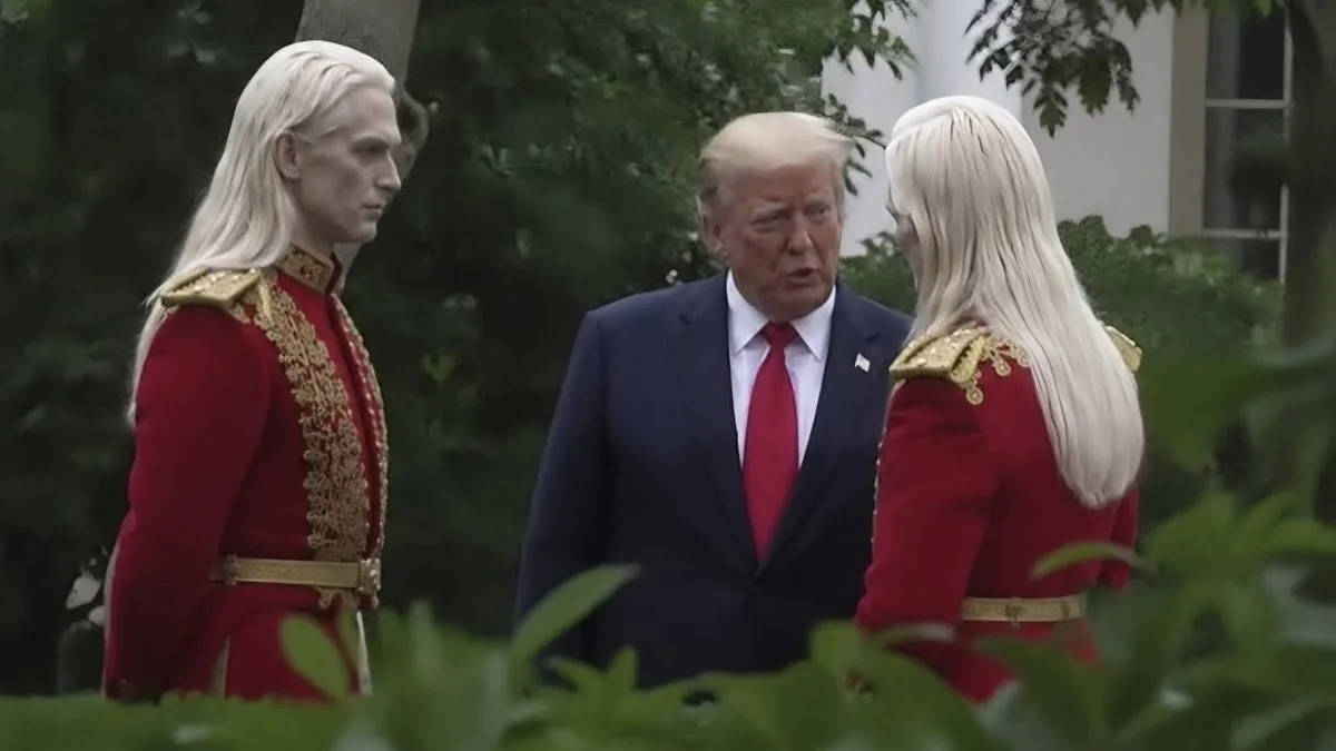 Sızdırılan fotoğraf infial yarattı! Trump uzaylılarla mı görüştü?