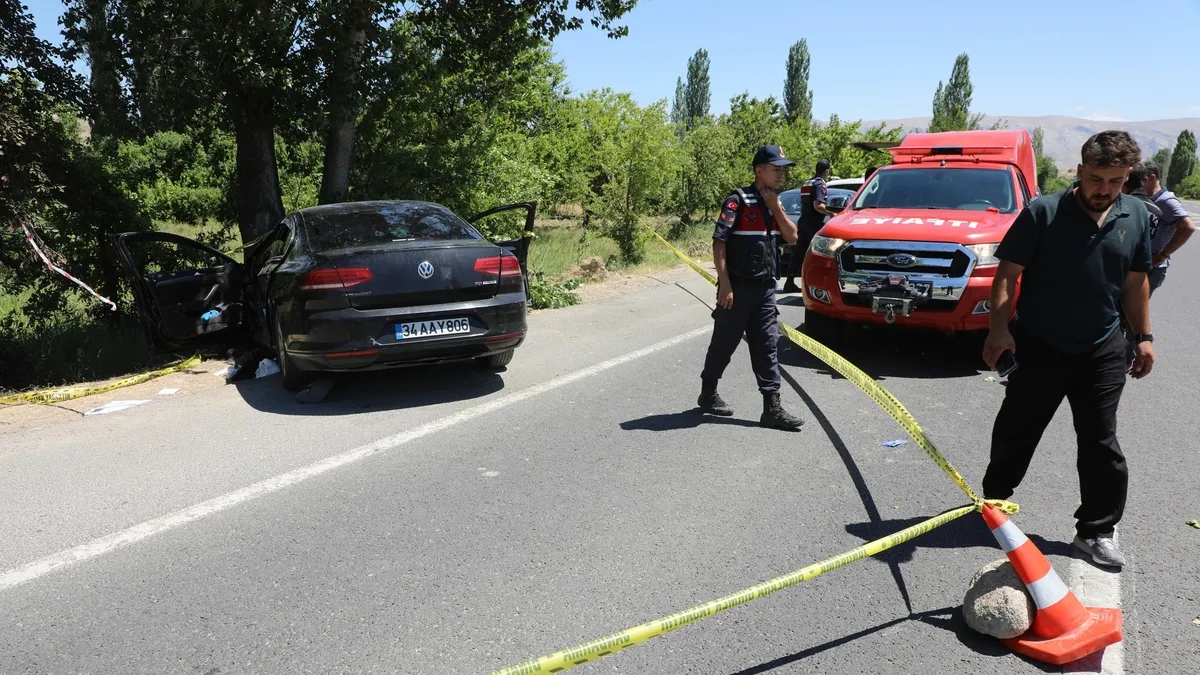 Malatya'da otomobil ağaca çarptı: 2 ölü 4 yaralı