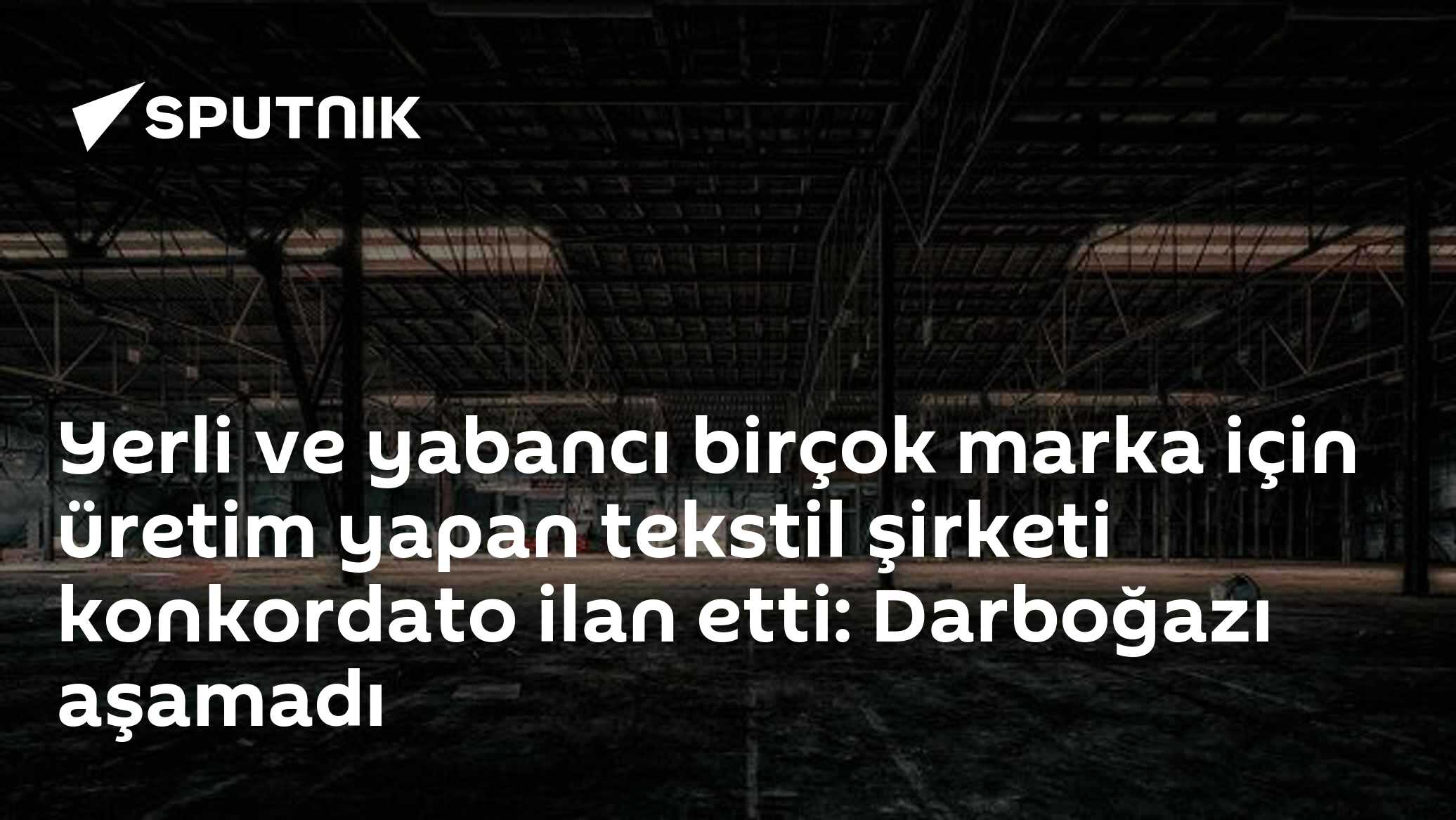 Yerli ve yabancı birçok marka için üretim yapan tekstil şirketi konkordato ilan etti: Darboğazı aşamadı