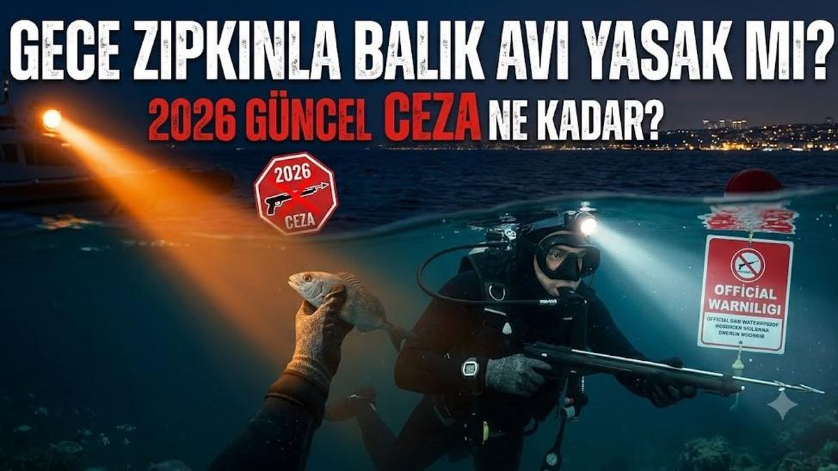 Gece zıpkınla balık avı cezası ne kadar, gece zıpkınla balık avlamak yasak mı 2026?