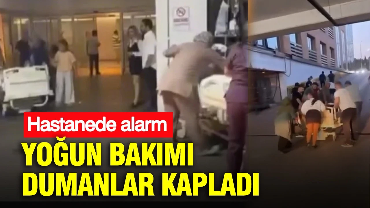 Yoğun bakımı dumanlar kapladı: Hastanede alarm