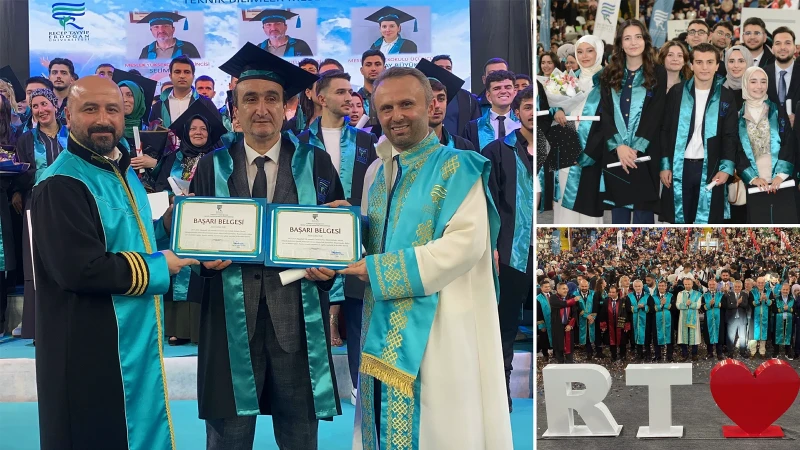 Recep Tayyip Erdoğan Üniversitesi'nde 54 yaşında çift anadal birinciliği: 'Okudukça gençleştim'