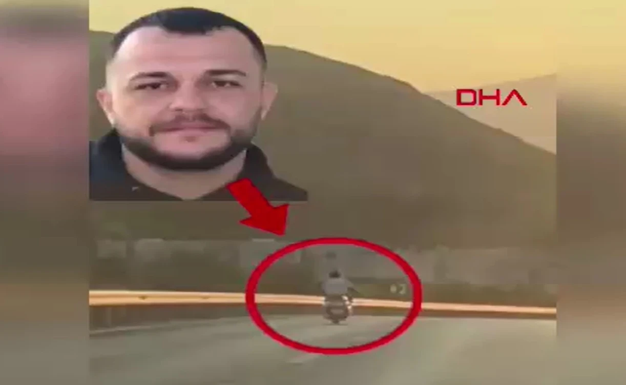 Bariyerlere çarpan motosikletin sürücüsü öldü; kaza kamerada