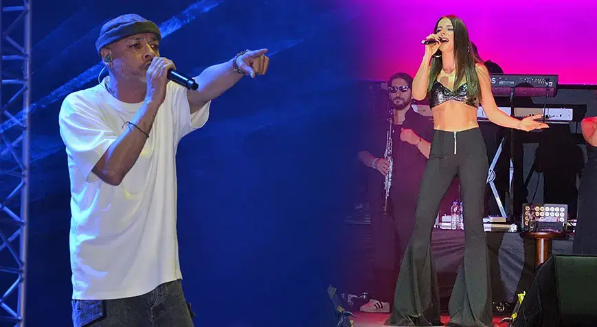 Mut’ta festival rüzgârı! Ceza ve Simge’den unutulmaz gece