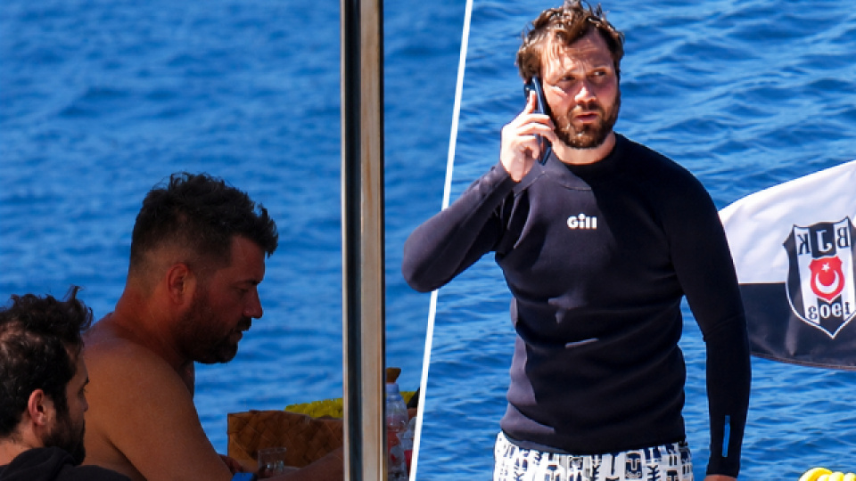 Aras Bulut İynemli ve Engin Öztürk tatilde