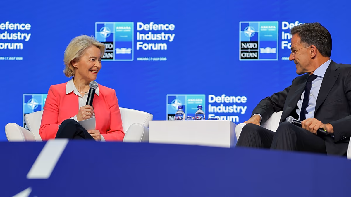 Von der Leyen ve Rutte'den 'ABD'ye bağımlılığı azaltma' çağrısı