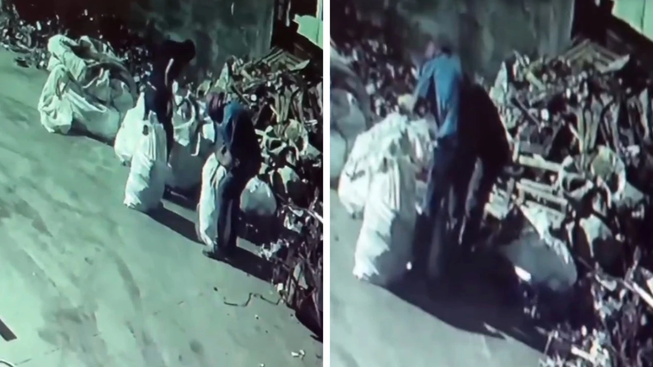 Geri dönüşüm tesisinden binlerce liralık bakır çaldılar