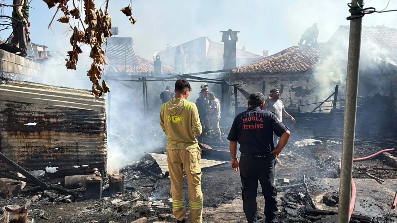 Yanan evden ceset çıktı