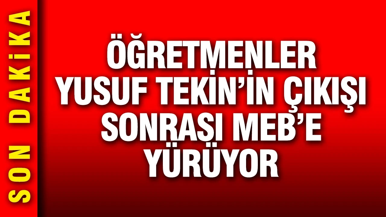 Açlık grevindeki öğretmenler ellerinde dilekçeyle Yusuf Tekin'e yürüyor