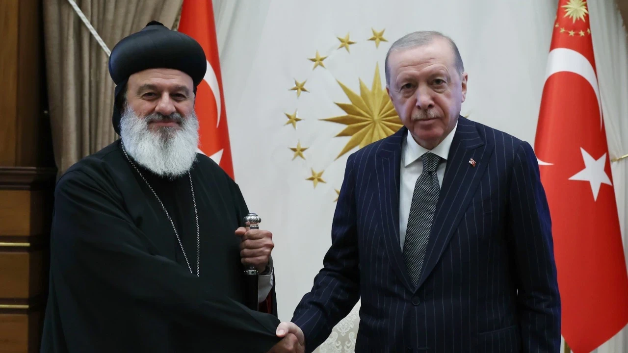 Cumhurbaşkanı Erdoğan, Süryani Ortodoks Kilisesi Patriğini kabul etti