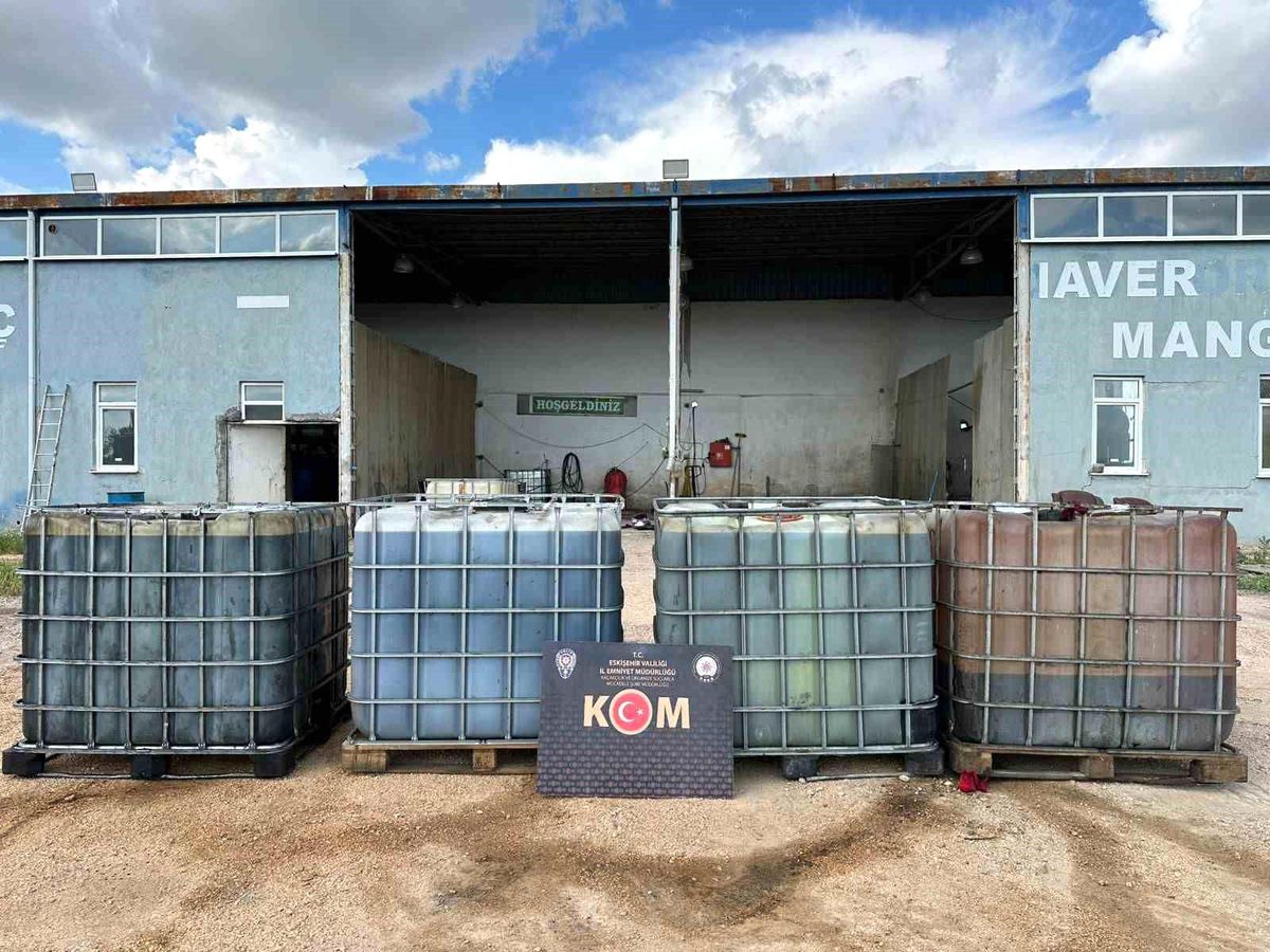 Eskişehir'de 23 bin 245 litre kaçak akaryakıt üreten şahıs yakalandı