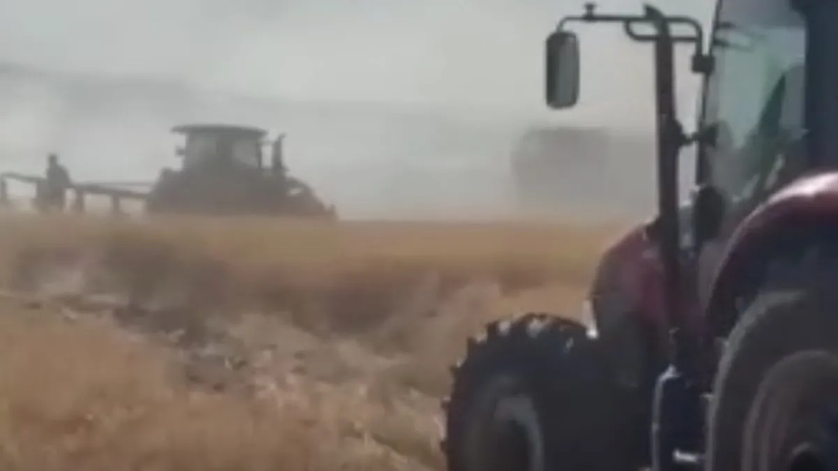 Mardin'de iki ilçede yangın: Buğday tarlaları zarar gördü