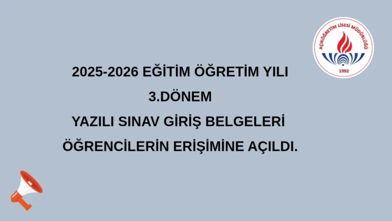 AÖL 3.Dönem sınav giriş belgeleri erişime açıldı! MEB.gov.tr AÖL sınav yerleri sorgulama sayfası
