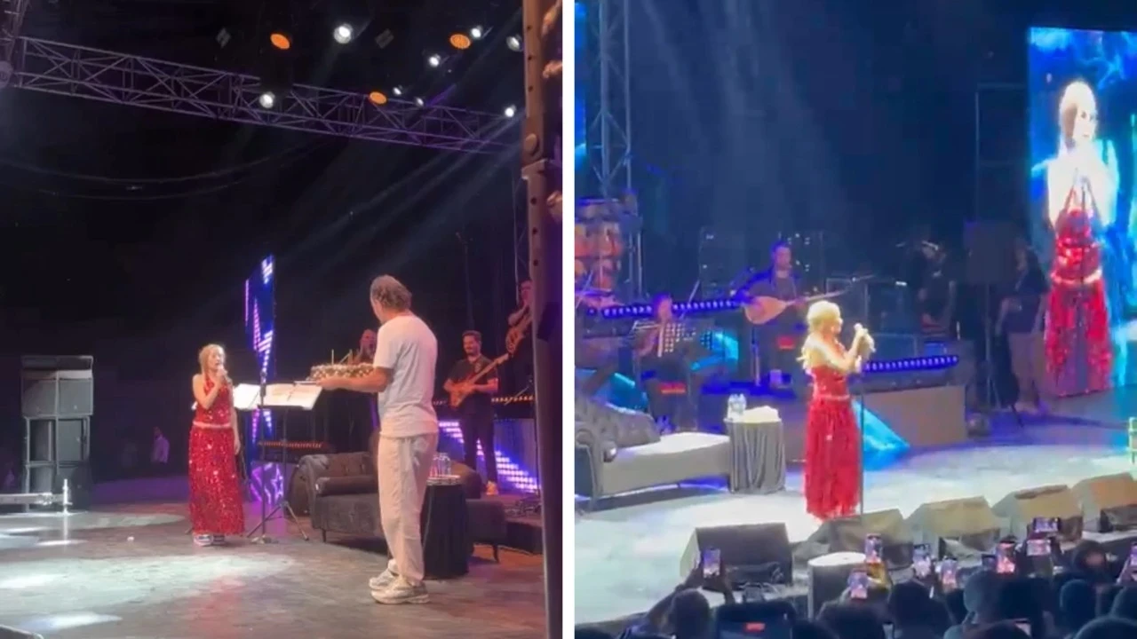 Yıldız Tilbe sahneye gelen pastayı üfledi: Biten ömrün neyini kutlayacağım?