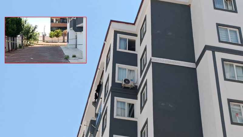 Kucağında çocuğuyla sekizinci kattan atladı