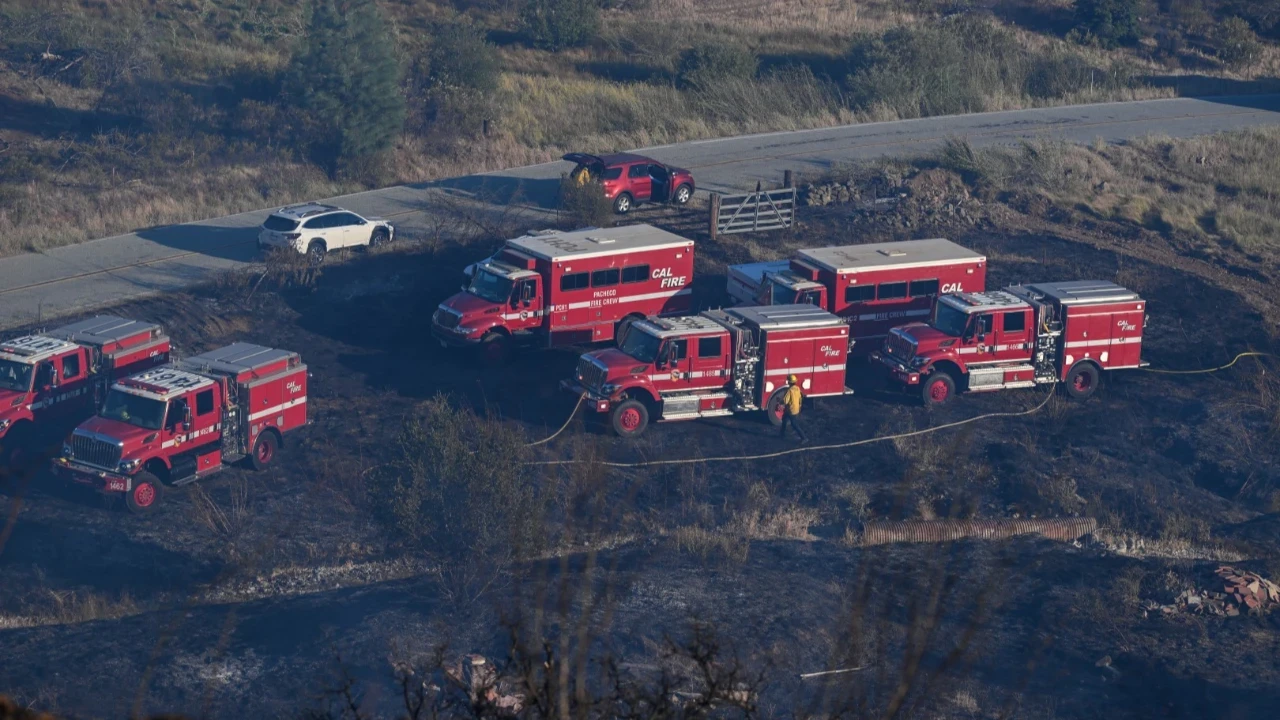 California'daki "Mines Fire" orman yangını sürüyor