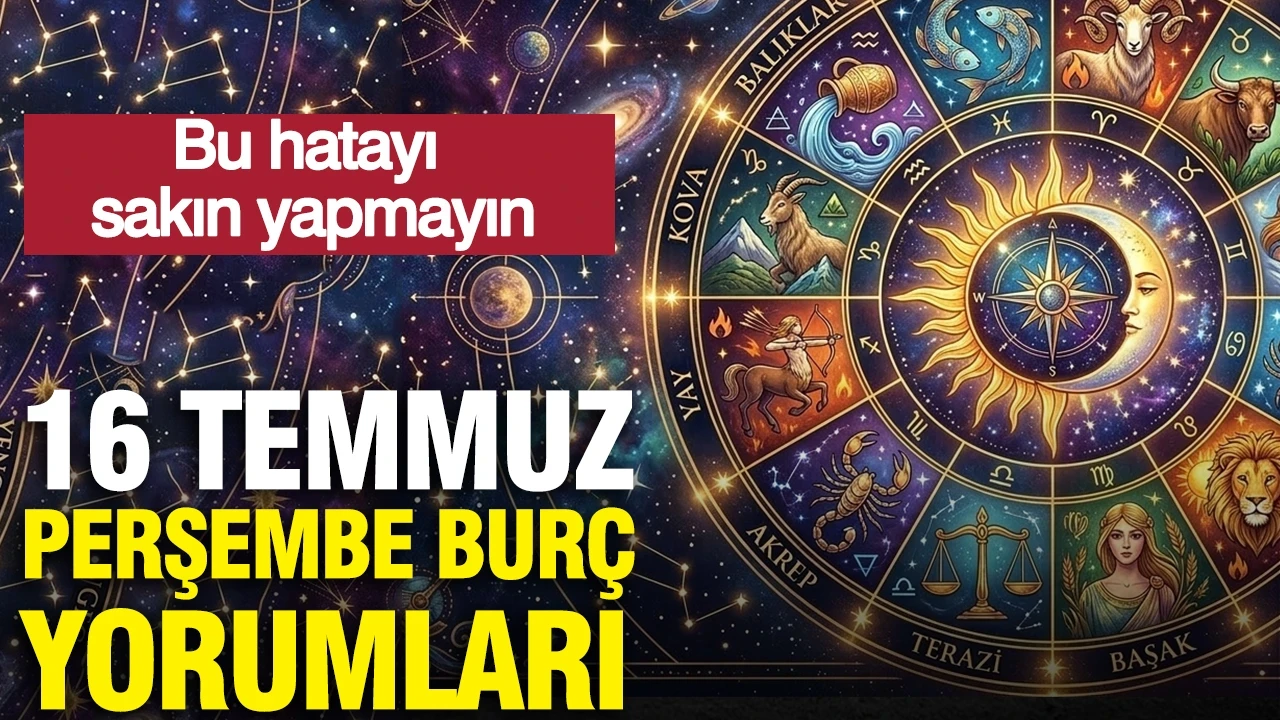 16 Temmuz Perşembe günlük burç yorumları: Sakın bu hatayı yapmayın