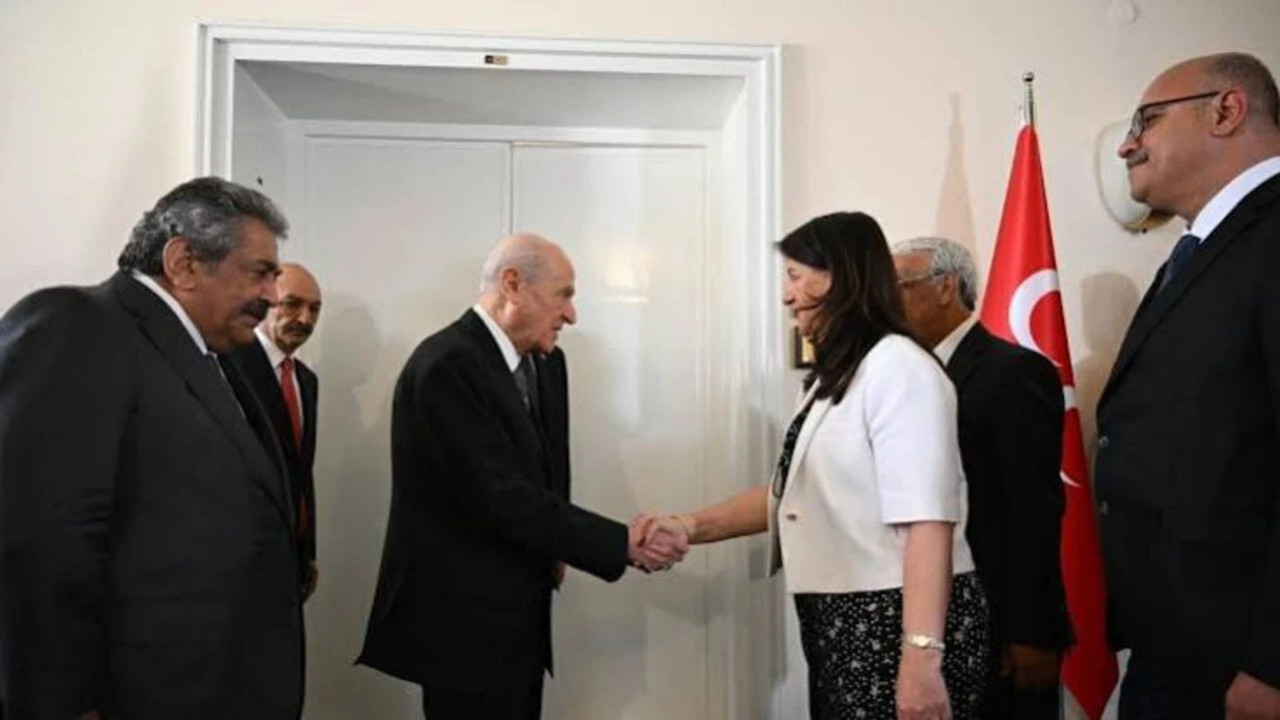 DEM Parti heyeti, MHP Lideri Bahçeli’yi ziyaret etti