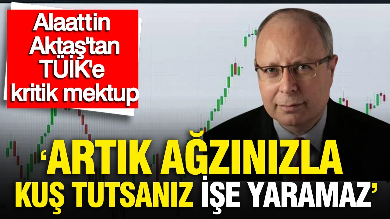 Alaattin Aktaş'tan TÜİK'e açık mektup: Ağzınızla kuş tutsanız işe yaramaz