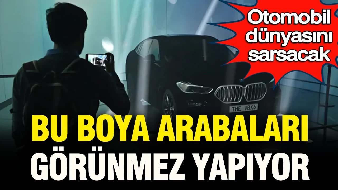 Otomobil dünyasını sarsacak: Bu boya arabaları adeta “görünmez” yapıyor