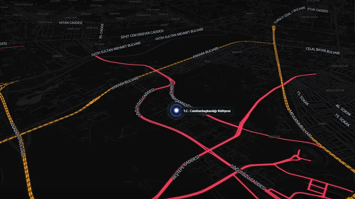 İletişim Başkanlığının NATO Zirvesi trafik haritasına yoğun ilgi