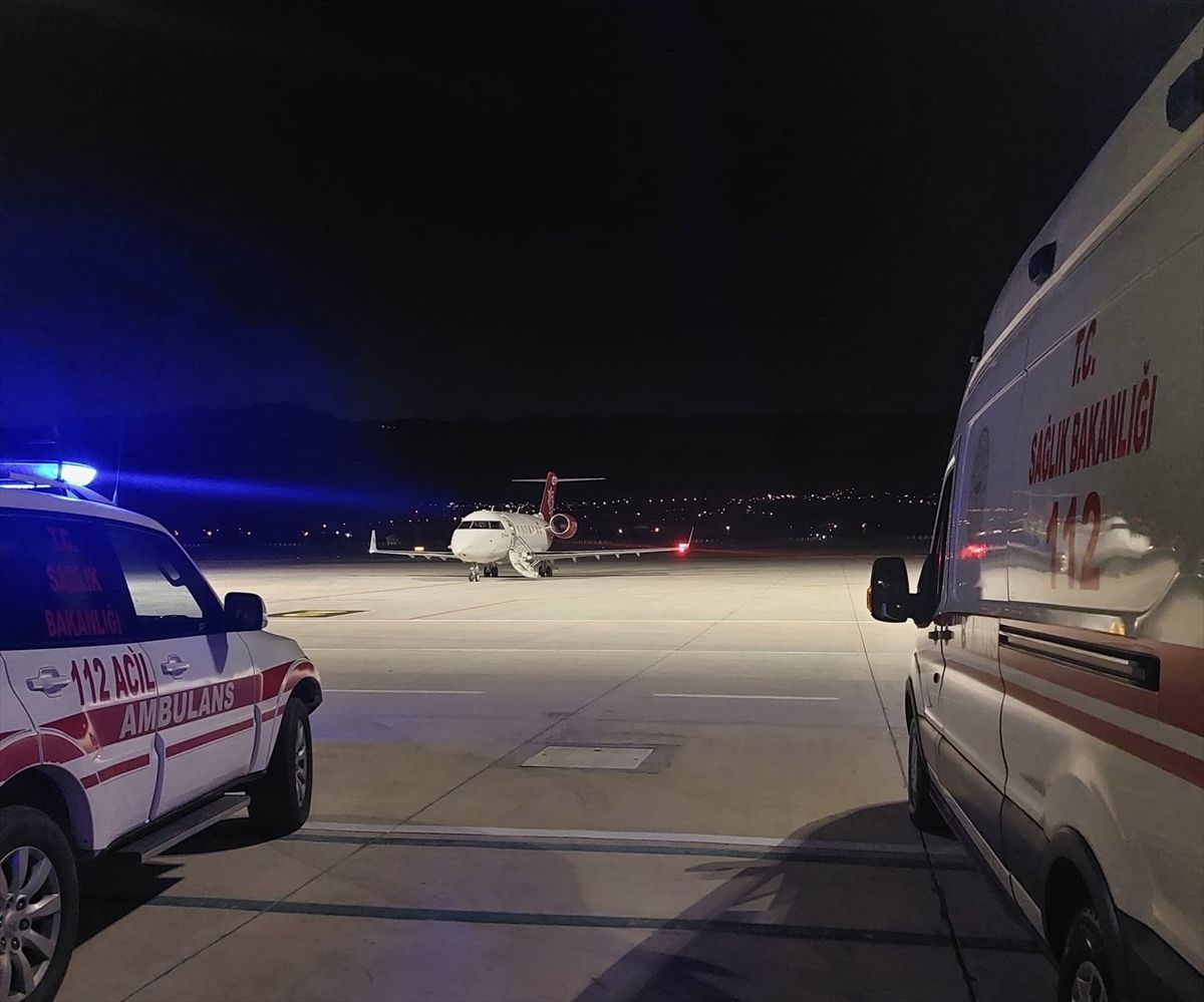 Tokat'ta ambulans uçak 11 yaşındaki hasta çocuk için havalandı