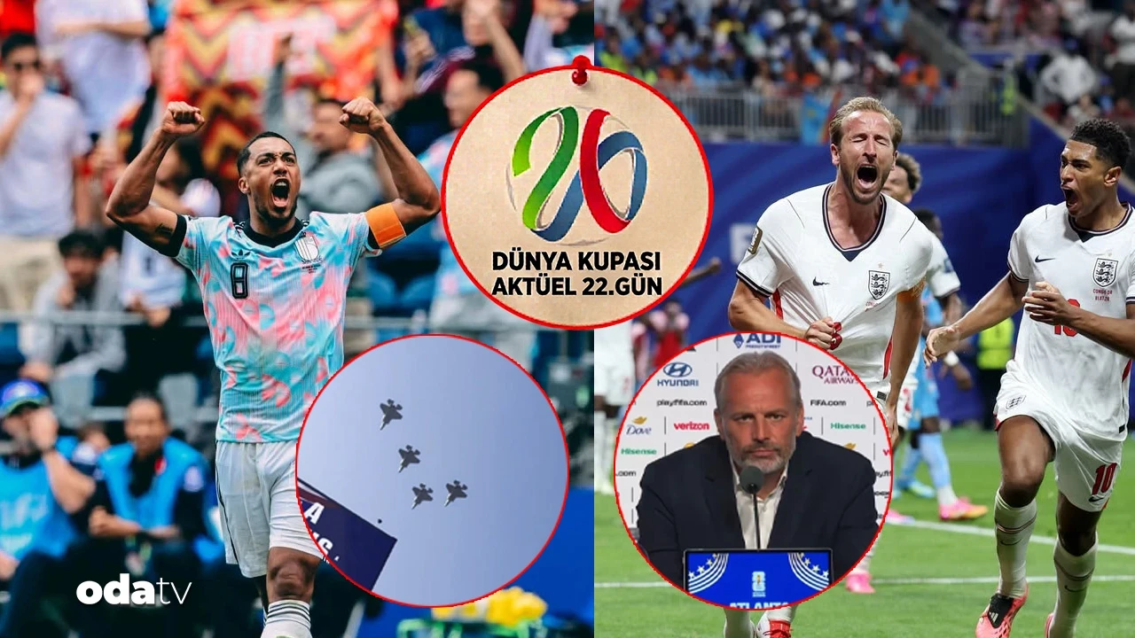 Belçika'dan tarihi geri dönüş: Harry Kane İngiltere'yi ipten aldı... Maç öncesi ABD savaş uçaklarından şov