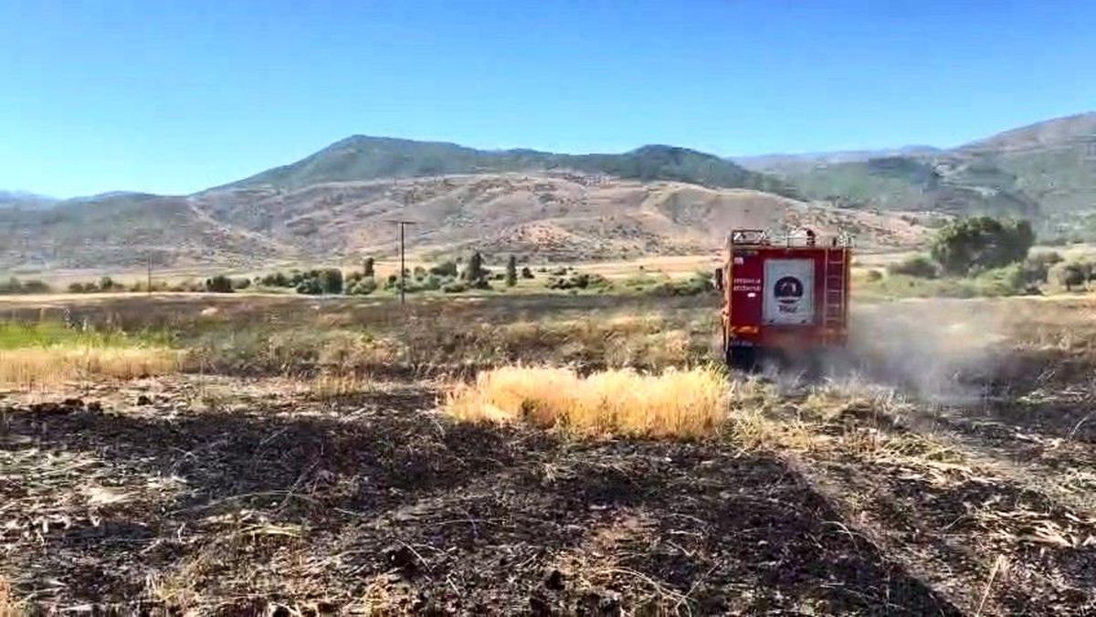 Elazığ'da arazi yangını