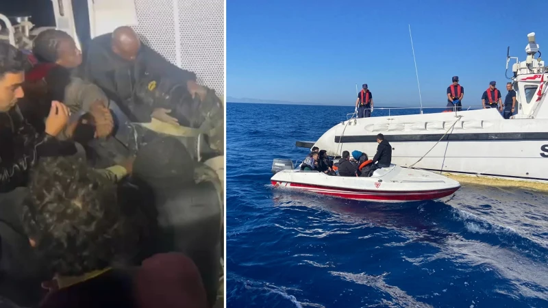 İzmir'de 19 düzensiz göçmen yakalandı: 11 göçmen kurtarıldı