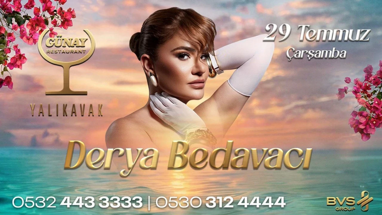 Derya Bedavacı Günay Yalıkavak'ta sahneye çıkıyor