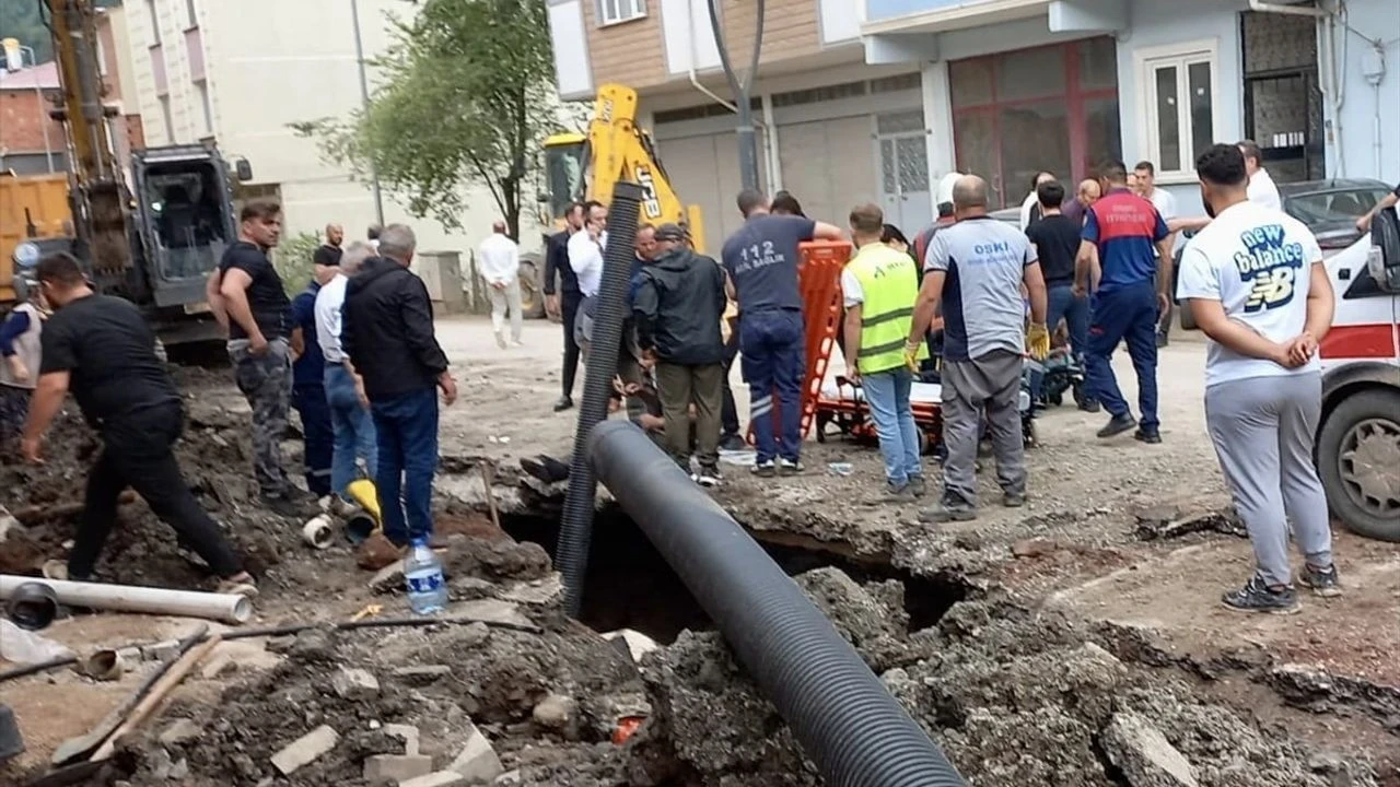 Ordu'da altyapı çalışması sırasında göçük: 2 işçi yaralandı