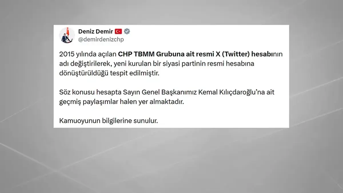 CHP ile Yeni Parti arasındaki ilk polemik sanal medya hesabından