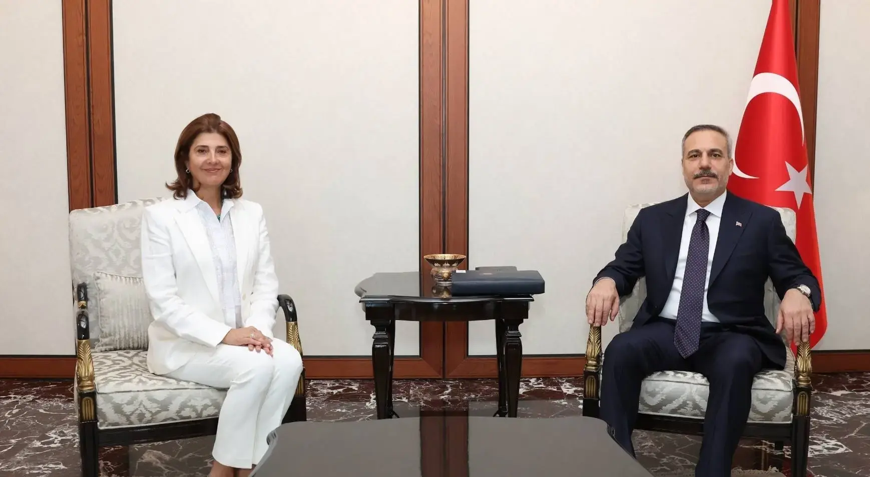 Dışişleri Bakanı Hakan Fidan, BM Genel Sekreteri'nin Kıbrıs Şahsi Temsilcisi'ni kabul etti
