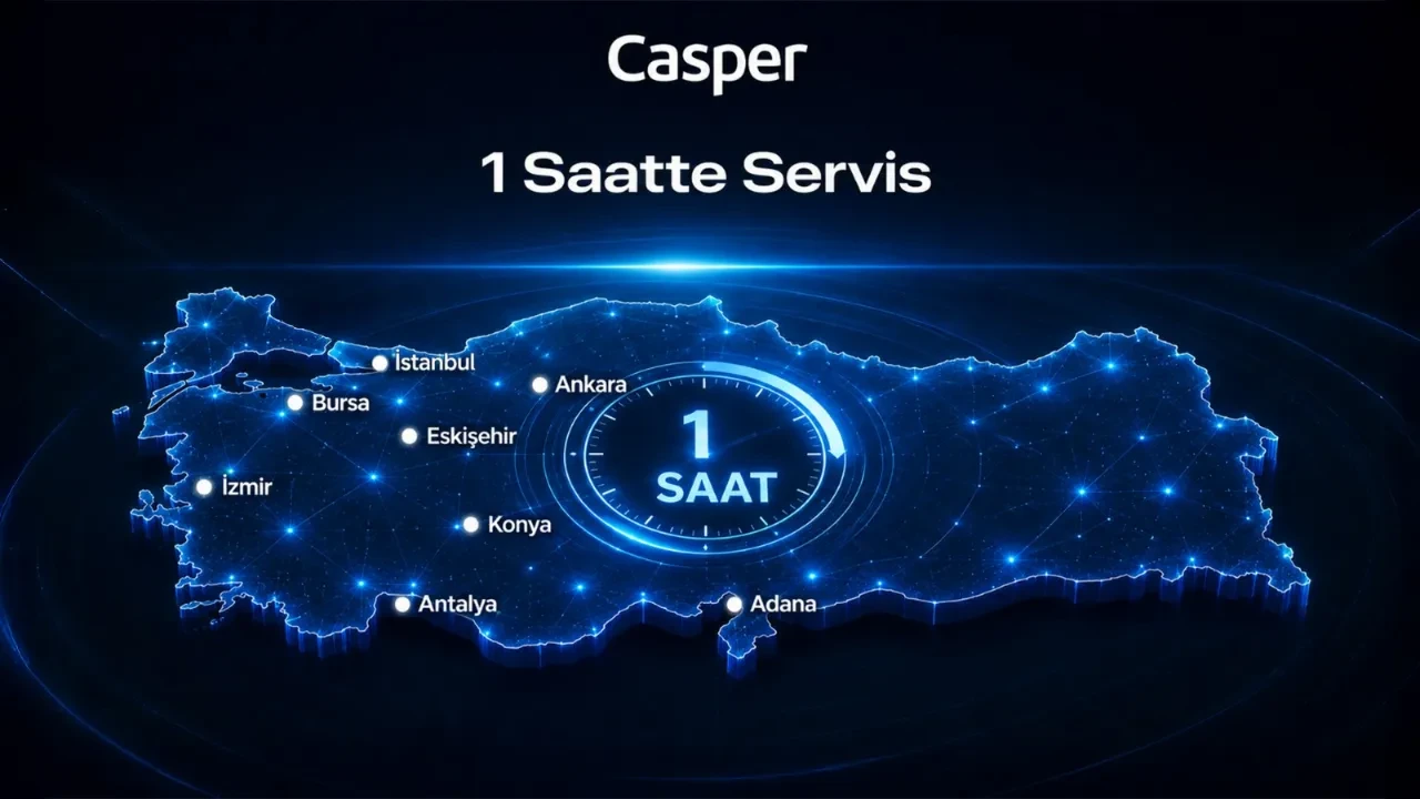 Casper 1 saatte servis hangi şehirlerde sunuluyor?