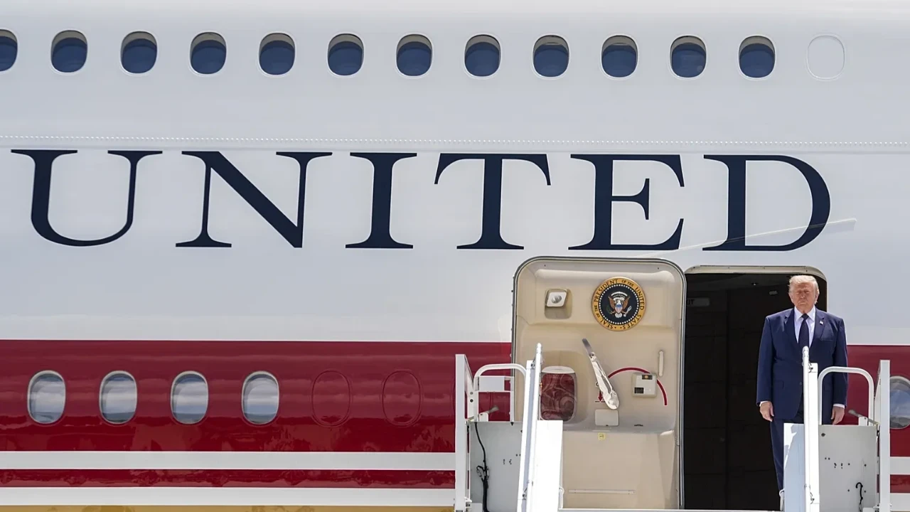 Trump'ın Türkiye'yi ziyaret ettiği Air Force One uçağı krize döndü!
