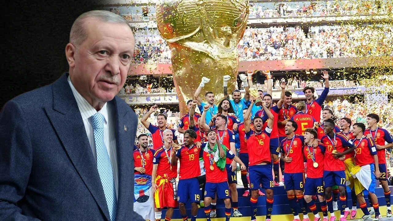Cumhurbaşkanı Erdoğan'dan Dünya Kupası'nı Kazanan İspanya Milli Takımı'na Tebrik