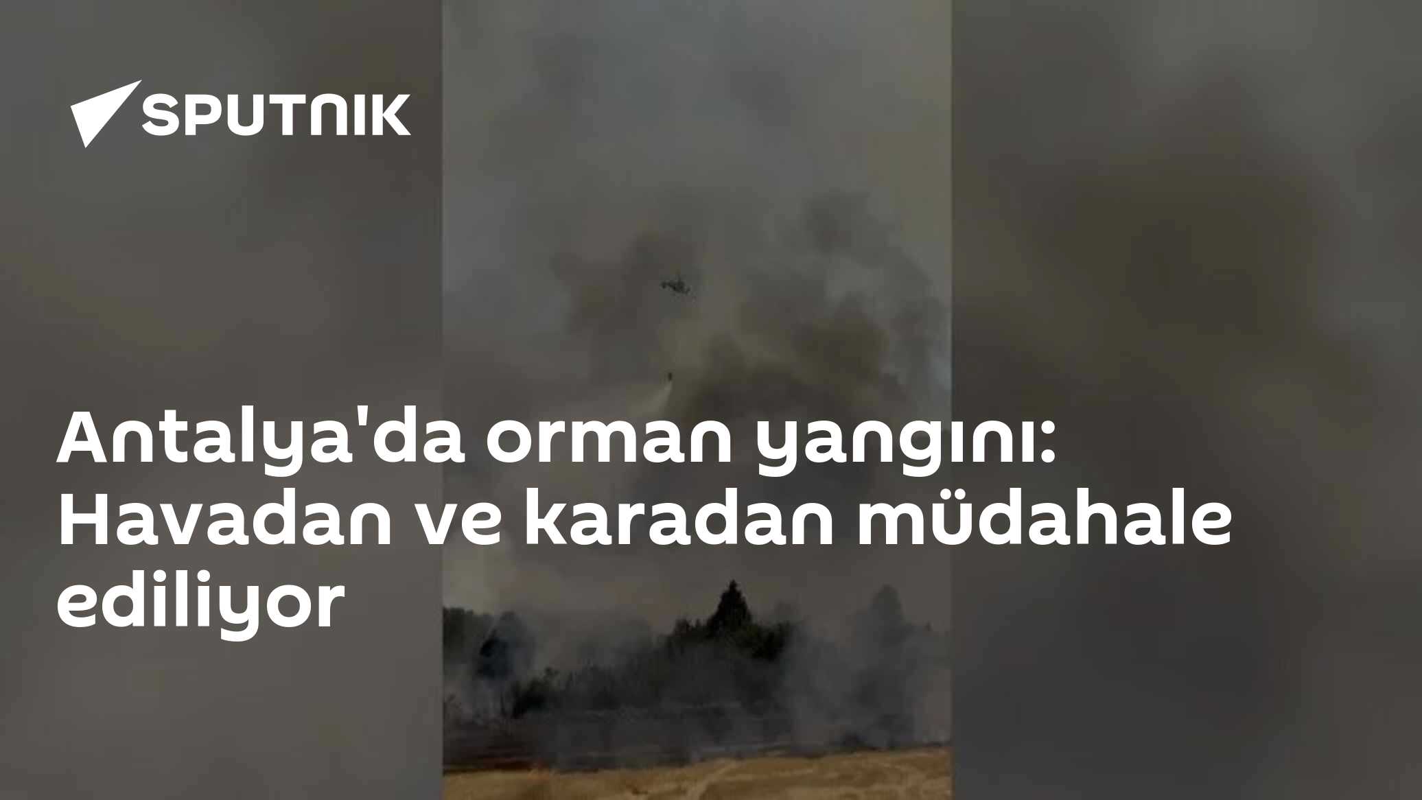 Antalya'da orman yangını: Havadan ve karadan müdahale ediliyor